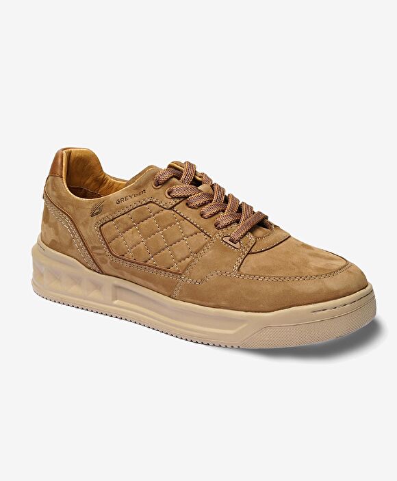 Erkek Deve Tüyü Hakiki Deri Sneaker Ayakkabı