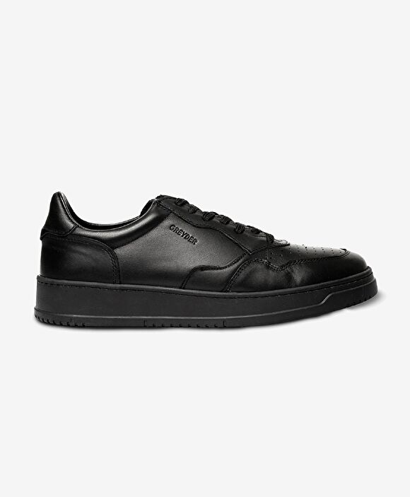 Erkek Siyah Hakiki Deri Sneaker Ayakkabı