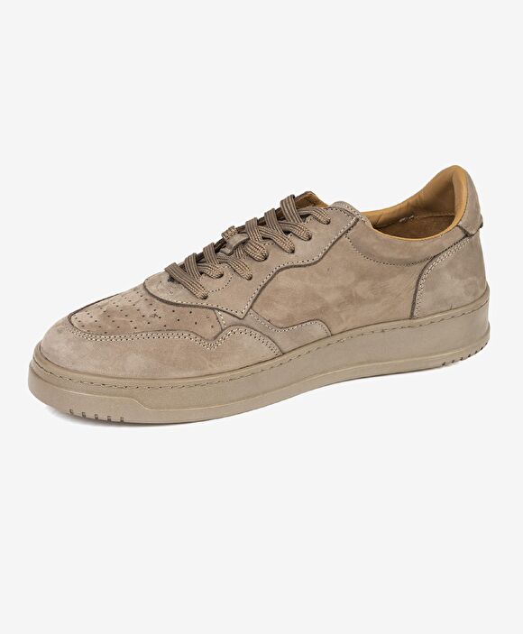 Erkek Vizon Hakiki Deri Sneaker Ayakkabı 3K1SA62609