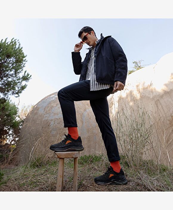 Erkek Haki Hakiki Deri Sneaker Ayakkabı
