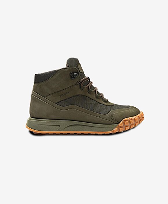Erkek Haki Hakiki Deri Sneaker Bot