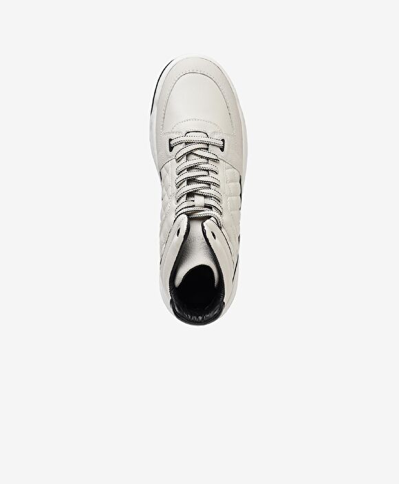 Erkek Beyaz Hakiki Deri Sneaker Bot