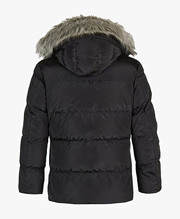 Erkek Siyah Kaz Tüyü Su İtici Mont 3K1TM83503
