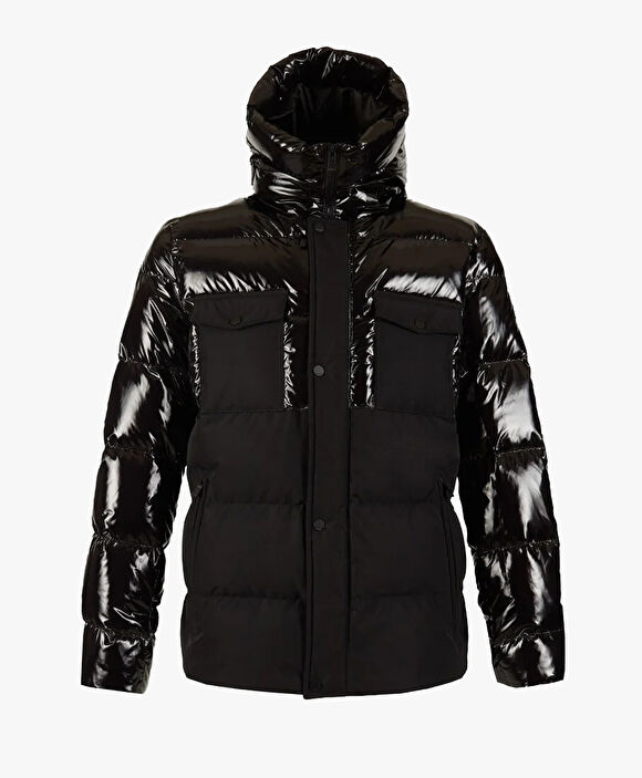 Erkek Siyah Kaz Tüyü Su İtici Mont 3K1TM83507