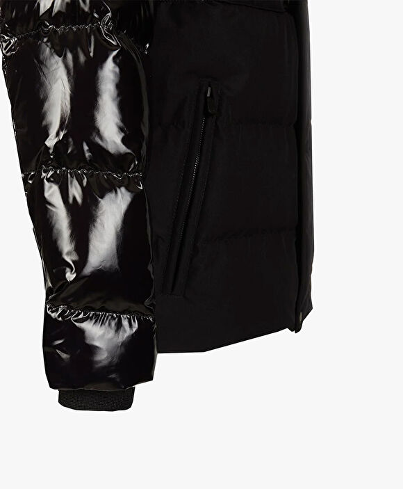 Erkek Siyah Kaz Tüyü Su İtici Mont 3K1TM83507