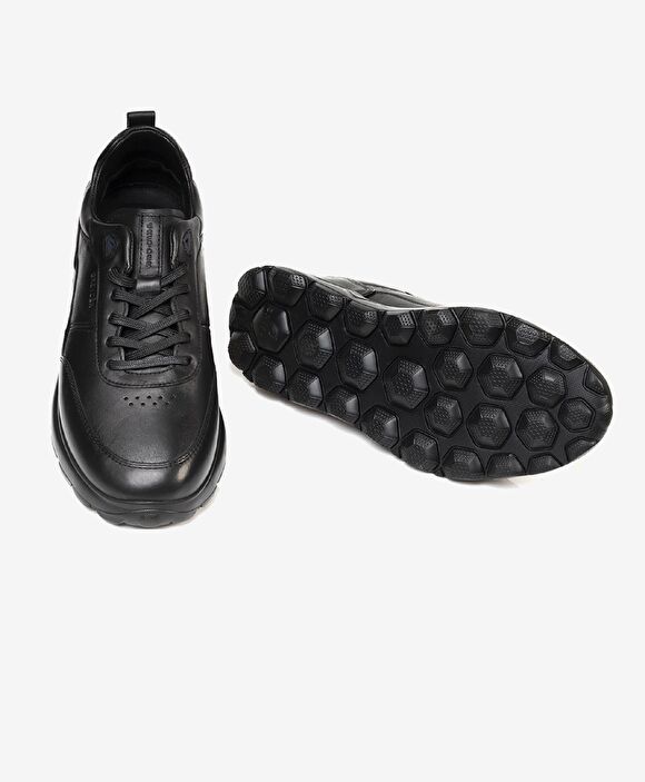 Erkek Siyah Hakiki Deri Casual Ayakkabı