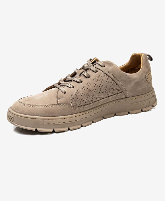 Erkek Vizon Hakiki Deri Casual Ayakkabı