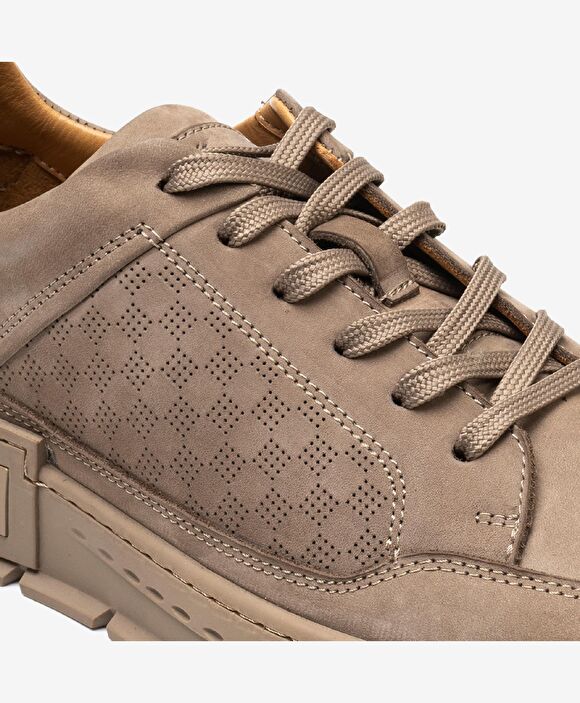 Erkek Vizon Hakiki Deri Casual Ayakkabı