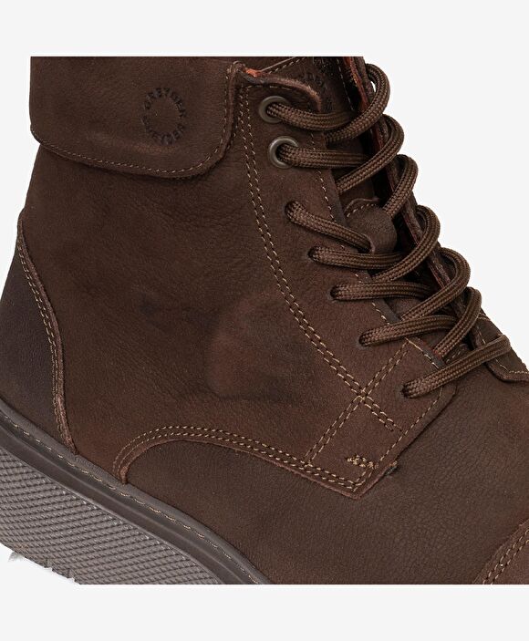 Erkek Kahverengi Hakiki Deri Casual Bot