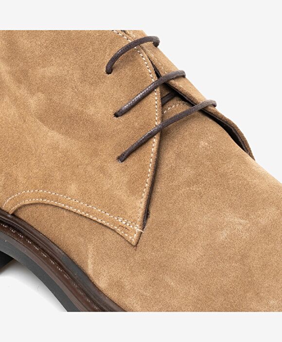 Erkek Açık Vizon Hakiki Deri Klasik Bot