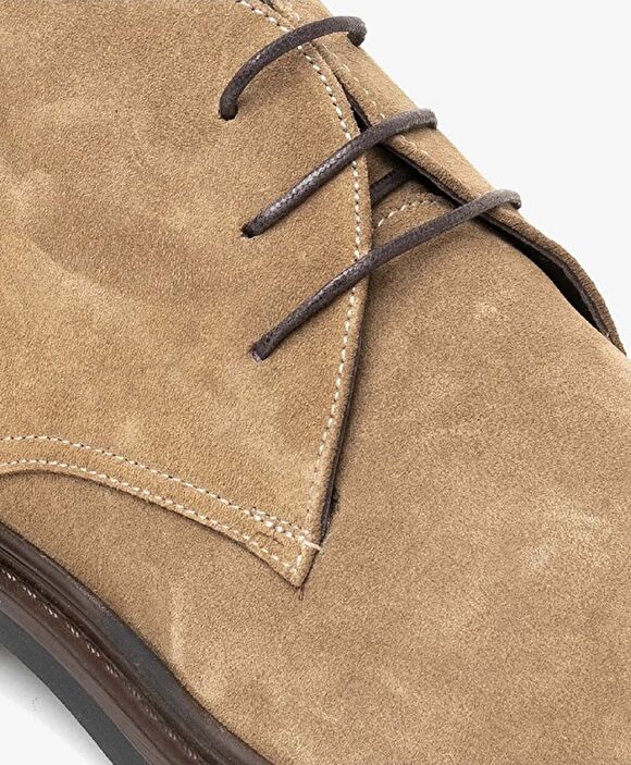 Erkek Açık Vizon Hakiki Deri Klasik Bot