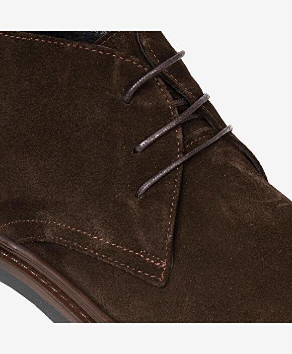 Erkek kahverengi Hakiki Deri Termo Taban Klasik Bot