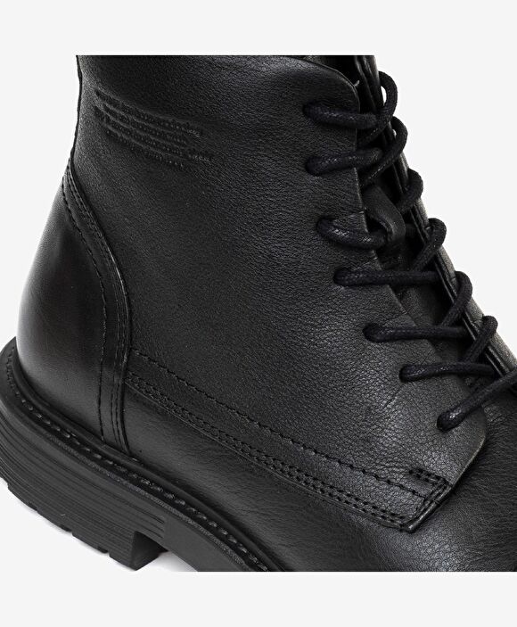 Erkek Siyah Hakiki Deri Casual Bot