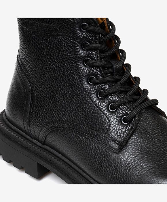 Erkek Siyah Hakiki Deri Casual Bot