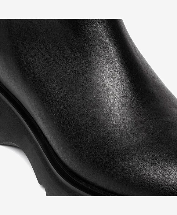 Kadın Siyah Hakiki Deri Comfort Bot