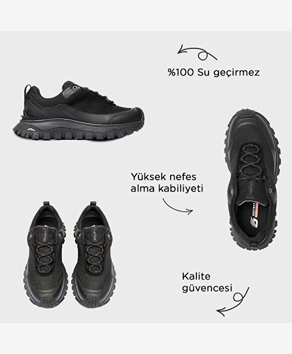 Siyah Su Geçirmez Outdoor Ayakkabı