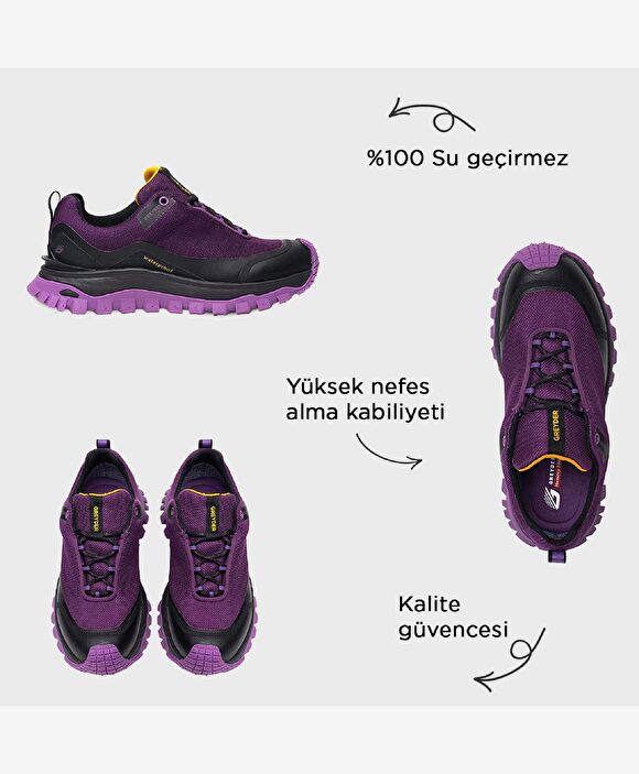Mor Su Geçirmez Outdoor Ayakkabı