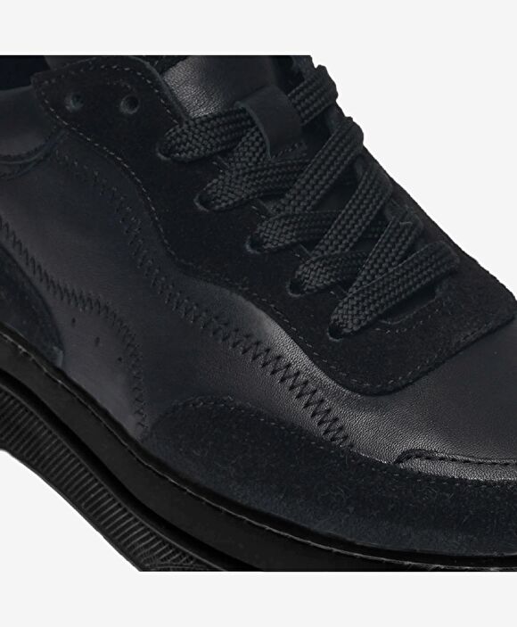 Kadın Siyah Hakiki Deri Sneaker Ayakkabı 3K2SA33071