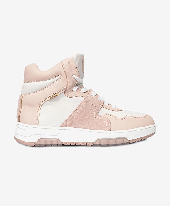 Kadın Beyaz Pudra Hakiki Deri Sneaker Bot