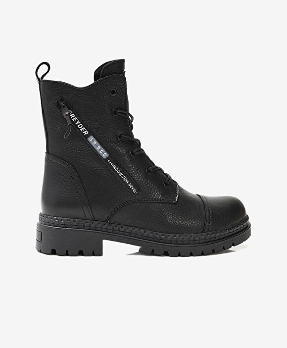 Kadın Siyah Hakiki Deri Casual Bot