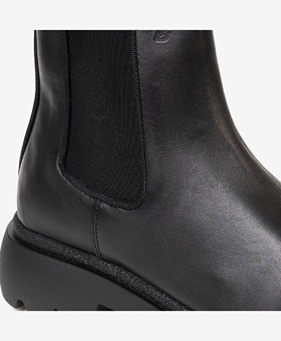 Kadın Siyah Hakiki Deri Chelsea Bot