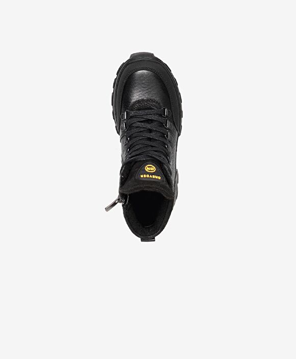 Erkek Çocuk Siyah Hakiki Deri Bot