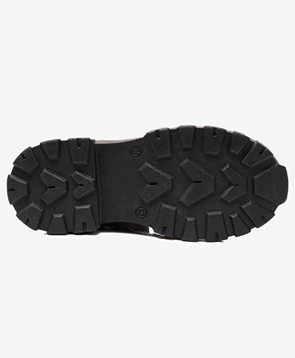 Erkek Çocuk Siyah Hakiki Deri Bot