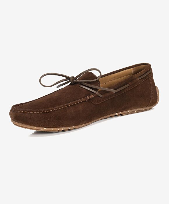 Erkek Tütün Hakiki Deri Loafer Ayakkabı