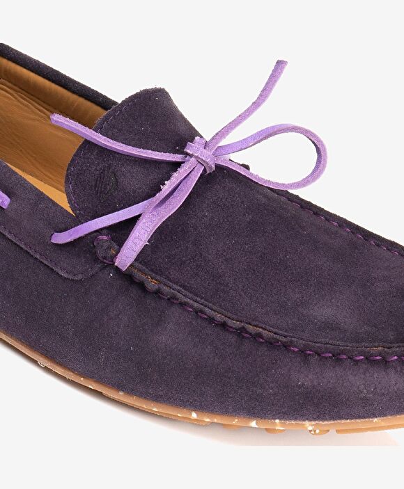 Erkek Mürdüm Hakiki Deri Loafer Ayakkabı