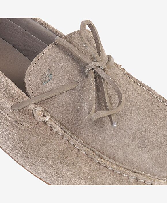 Erkek Vizon Hakiki Deri Loafer Ayakkabı