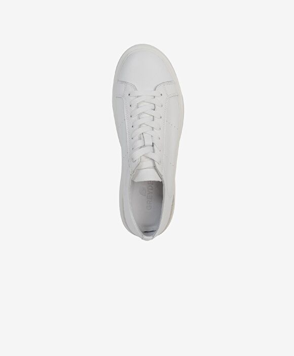Erkek Beyaz Hakiki Deri Sneaker Ayakkabı
