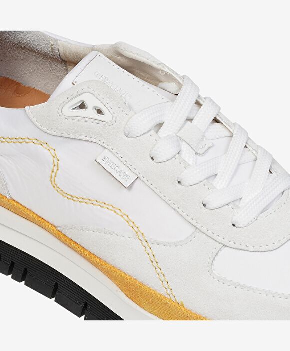GreyderLab Erkek Beyaz Sarı Sneaker Ayakkabı