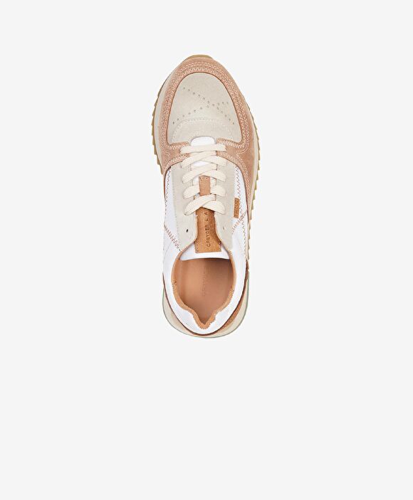 GreyderLab Erkek Bej Beyaz Sneaker Ayakkabı