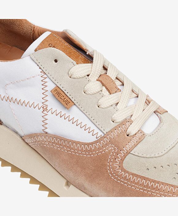GreyderLab Erkek Bej Beyaz Sneaker Ayakkabı