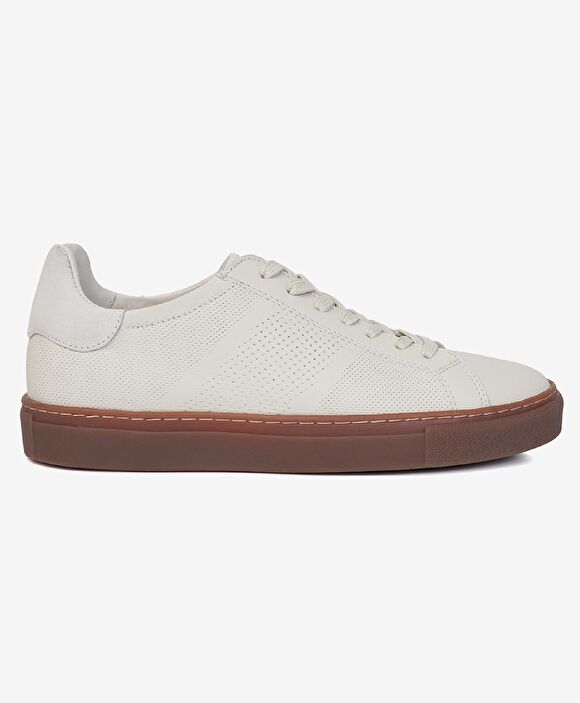 Erkek Beyaz Hakiki Deri Sneaker Ayakkabı