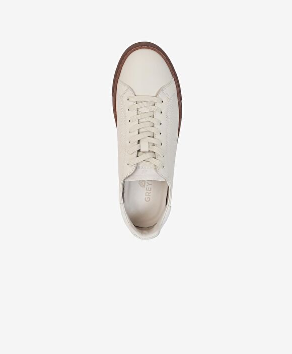 Erkek Beyaz Hakiki Deri Sneaker Ayakkabı