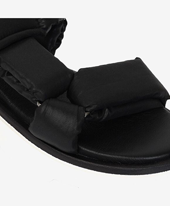 Kadın Siyah Hakiki Deri Sandalet