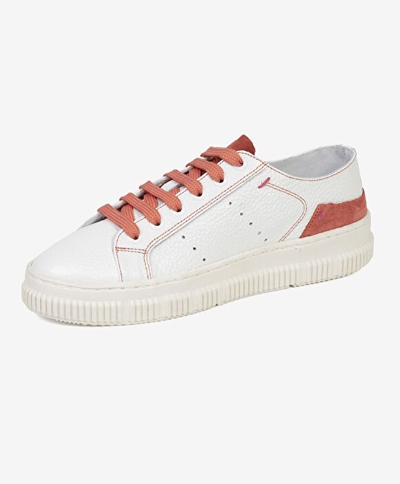 Kadın Beyaz Mercan Hakiki Deri Sneaker Ayakkabı