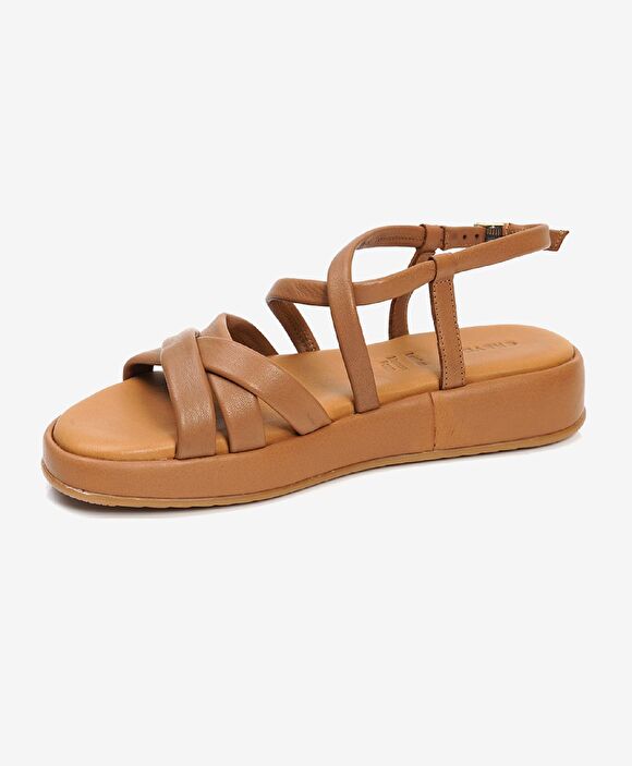 Kadın Taba Hakiki Deri Sandalet