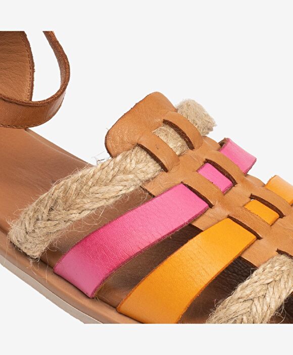 Kadın Taba Hakiki Deri Sandalet