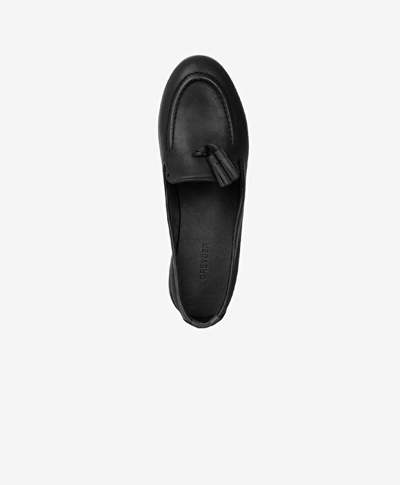 Kadın Siyah Hakiki Deri Loafer Ayakkabı