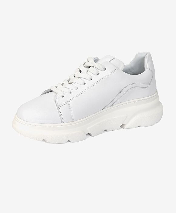 Kadın Beyaz Hakiki Deri Spor Ayakkabı