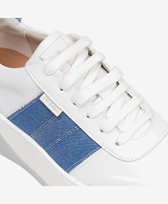 GreyderLab Kadın Beyaz Mavi Sneaker Ayakkabı