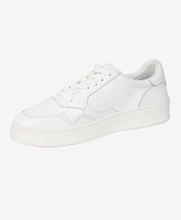 Kadın Beyaz Hakiki Deri Sneaker Ayakkabı