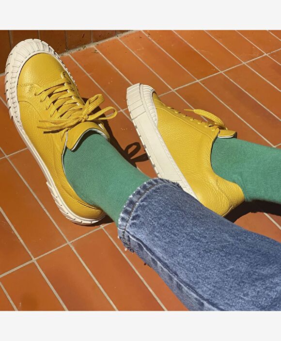 Kadın Siyah Hakiki Deri Sneaker Ayakkabı