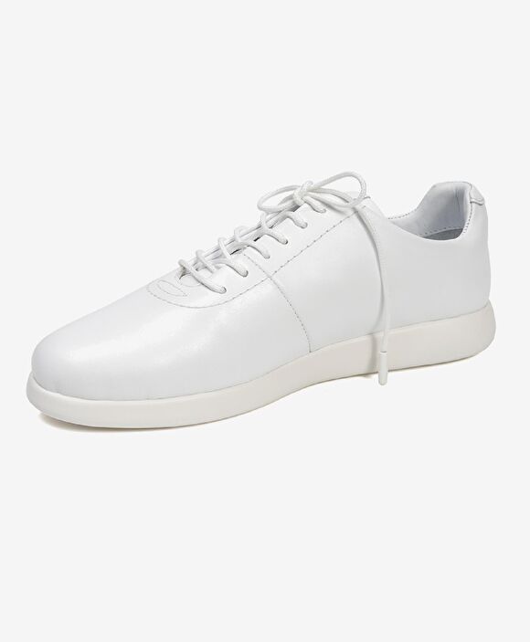 Kadın Beyaz Hakiki Deri Sneaker Ayakkabı