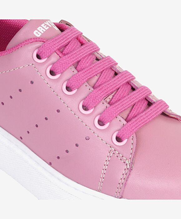 Çocuk Pembe Hakiki Deri Ayakkabı