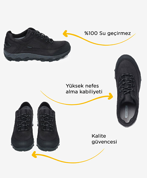 Siyah Su Geçirmez Ayakkabı