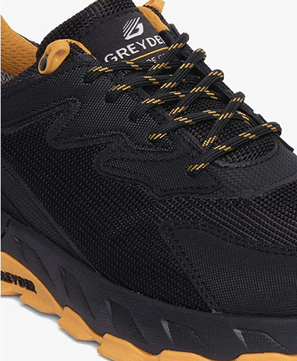 Siyah Sarı Su Geçirmez Ayakkabı