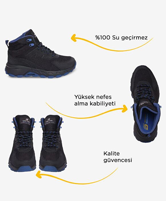 Erkek Siyah Saks Su Geçirmez Outdoor Bot